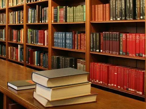 books in a library